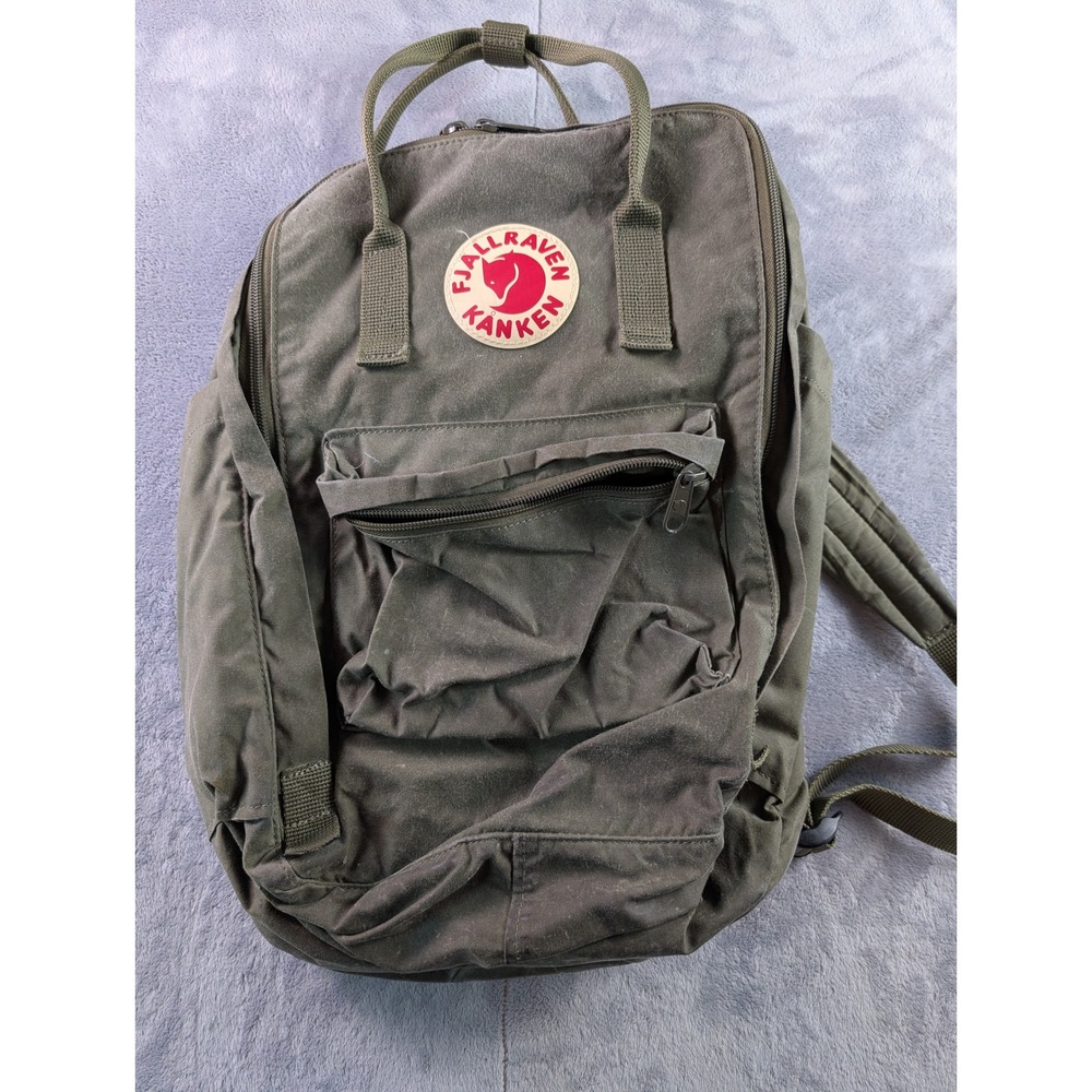 Fjallraven Kanken Laptop 15 Backpack Green 27172 Vinylon F Daypack Bag